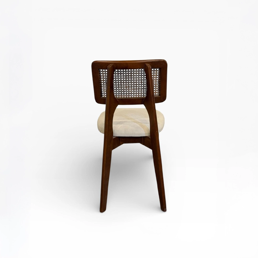 Zion Ahşap Sandalye | Hasır Detaylı Modern Klasik Yemek Sandalyesi