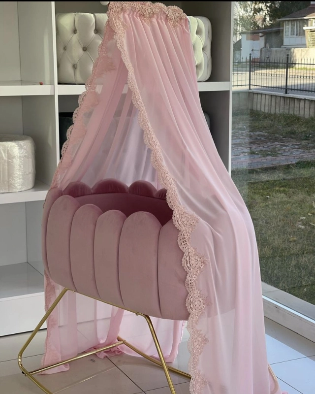 Anne Yanı Lüks Beşik Pembe