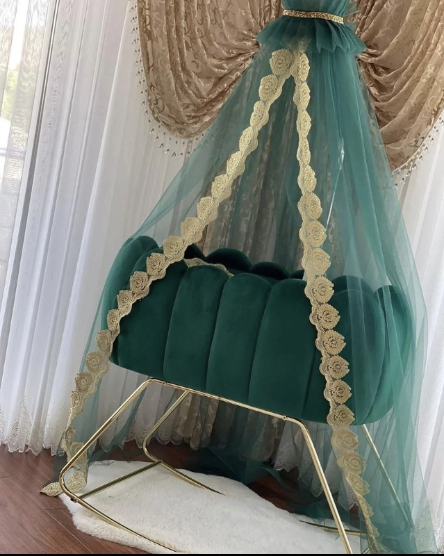 Anne Yanı Lüks Beşik Yeşil